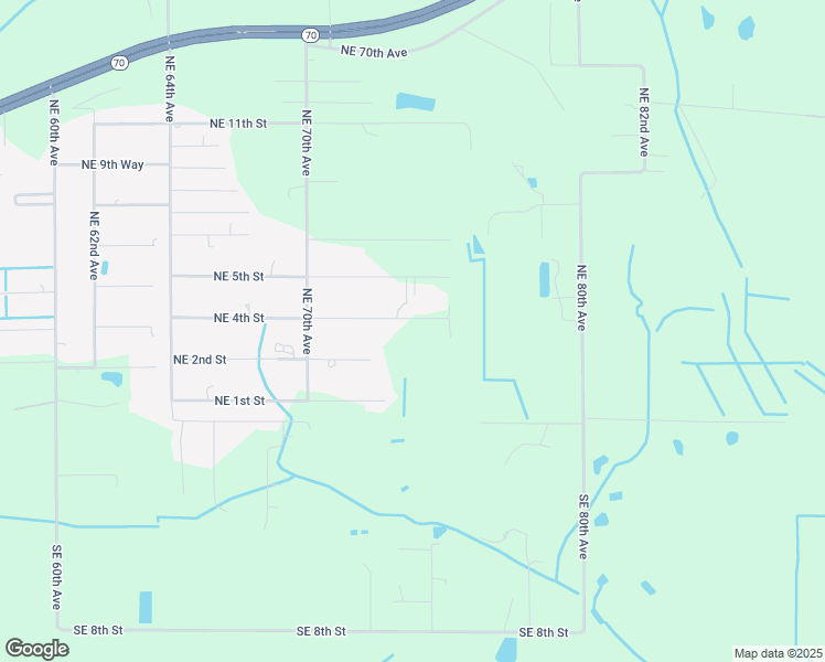 map of restaurants, bars, coffee shops, grocery stores, and more near 7400 Northeast 4th Street in Okeechobee