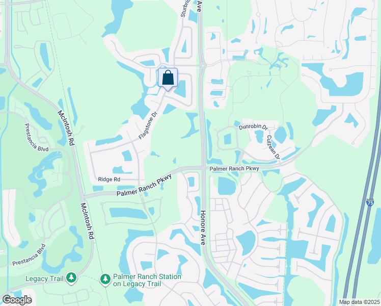 map of restaurants, bars, coffee shops, grocery stores, and more near 7350 Honore Avenue in Sarasota
