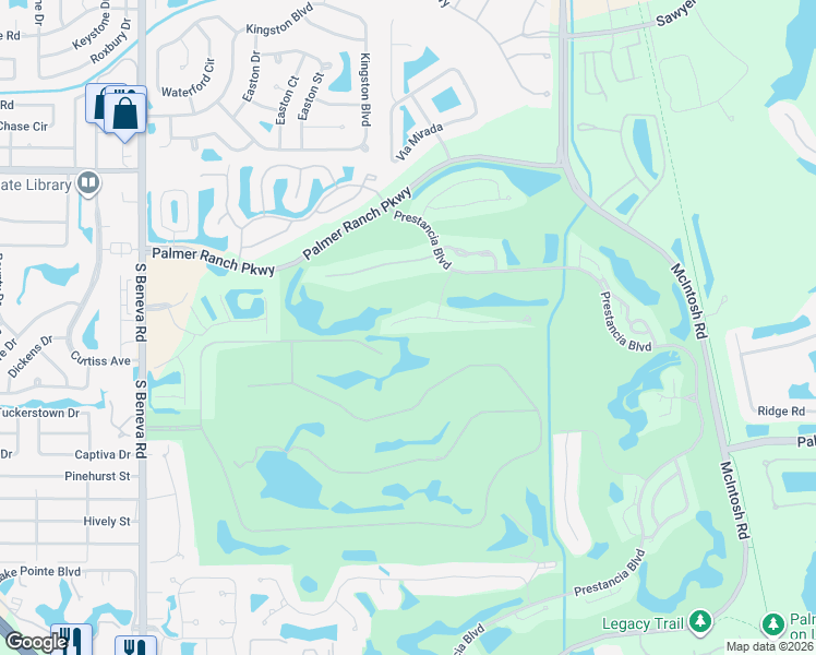 map of restaurants, bars, coffee shops, grocery stores, and more near 4080 Las Palmas Way in Sarasota