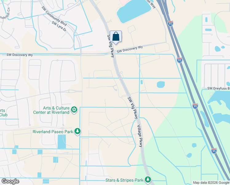 map of restaurants, bars, coffee shops, grocery stores, and more near Village Parkway Drive in Port St. Lucie