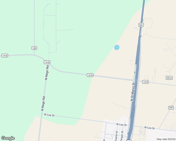 map of restaurants, bars, coffee shops, grocery stores, and more near 630 Farm to Market Road 1418 in Falfurrias