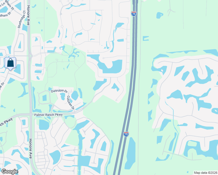 map of restaurants, bars, coffee shops, grocery stores, and more near 5862 Palmer Ranch Parkway in Sarasota