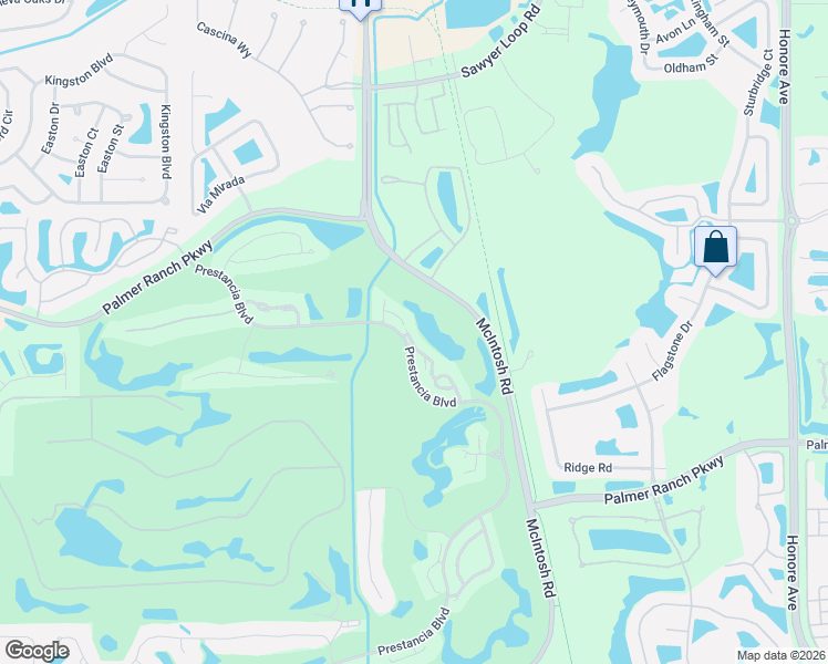 map of restaurants, bars, coffee shops, grocery stores, and more near 7391 Regina Royale in Sarasota