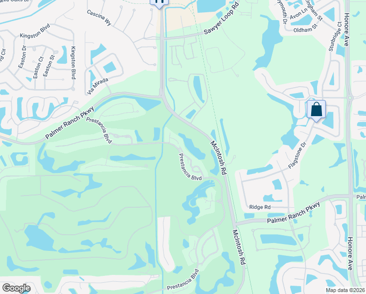 map of restaurants, bars, coffee shops, grocery stores, and more near 7391 Regina Royale in Sarasota