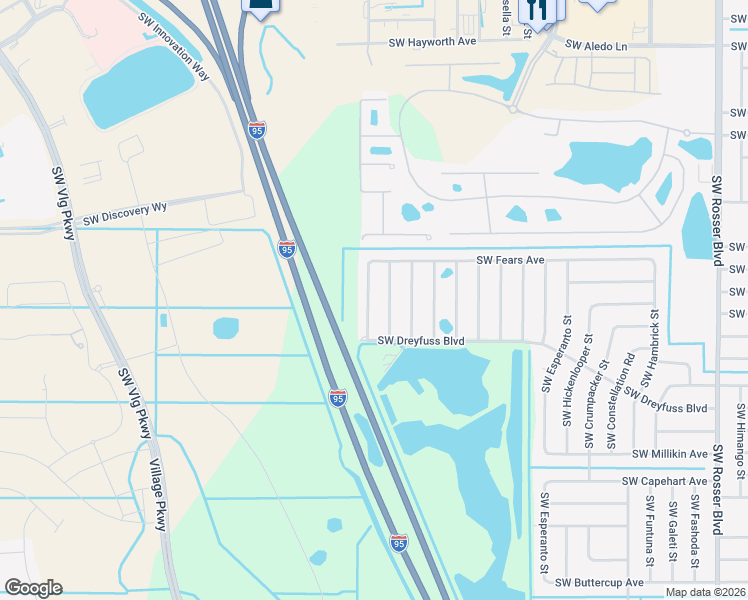 map of restaurants, bars, coffee shops, grocery stores, and more near 3118 Southwest Letchworth Street in Port St. Lucie