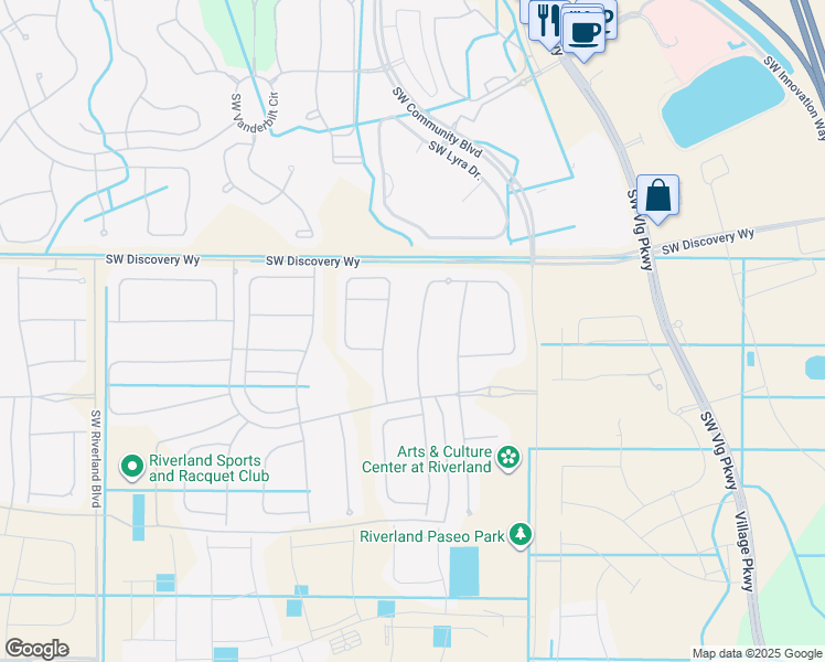 map of restaurants, bars, coffee shops, grocery stores, and more near 10882 Southwest Sunray Street in Port St. Lucie