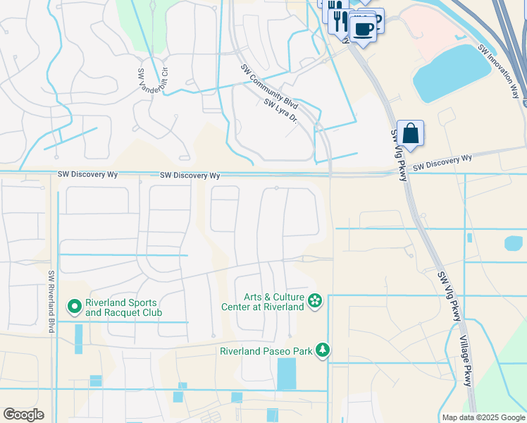 map of restaurants, bars, coffee shops, grocery stores, and more near 10882 Southwest Sunray Street in Port St. Lucie