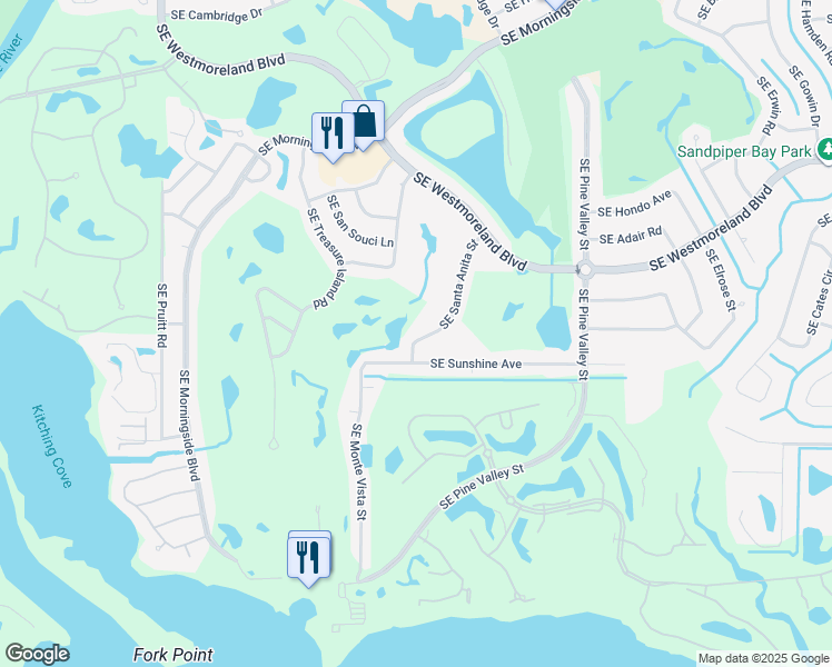 map of restaurants, bars, coffee shops, grocery stores, and more near 3060 Southeast Santa Anita Street in Port St. Lucie