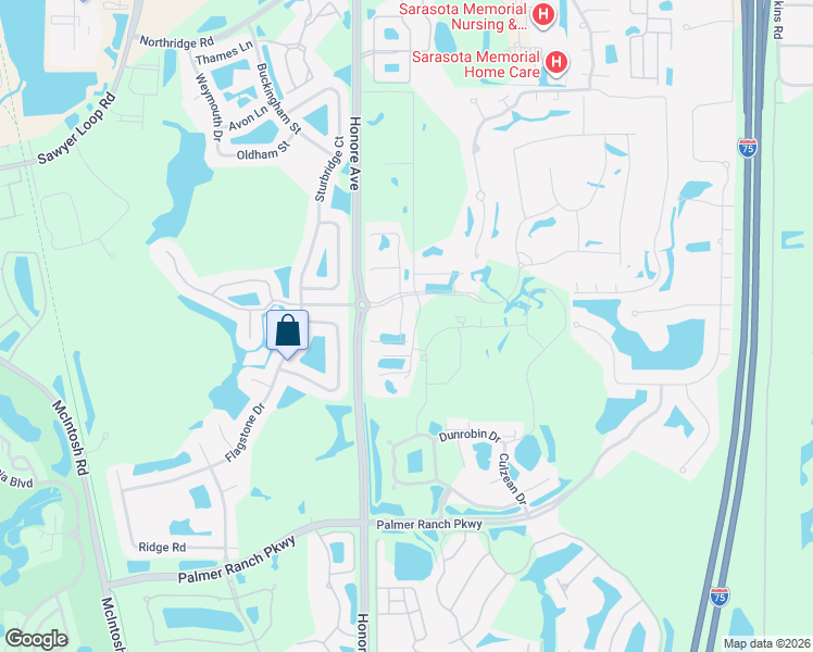 map of restaurants, bars, coffee shops, grocery stores, and more near 6926 Mandarin Road in Sarasota