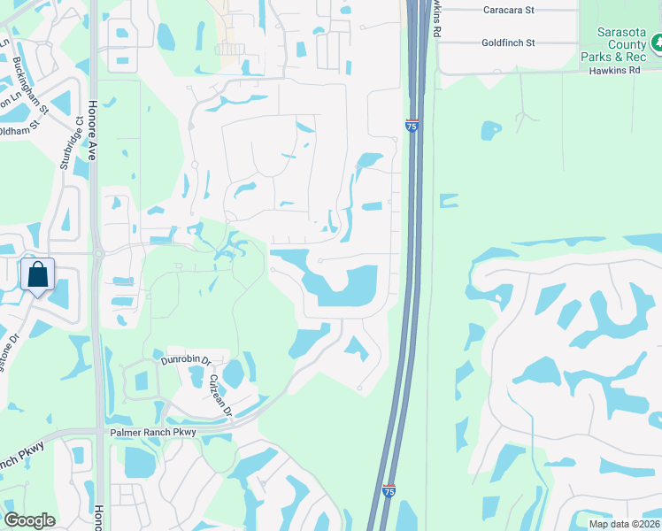 map of restaurants, bars, coffee shops, grocery stores, and more near 5713 Hydrangea Circle in Sarasota