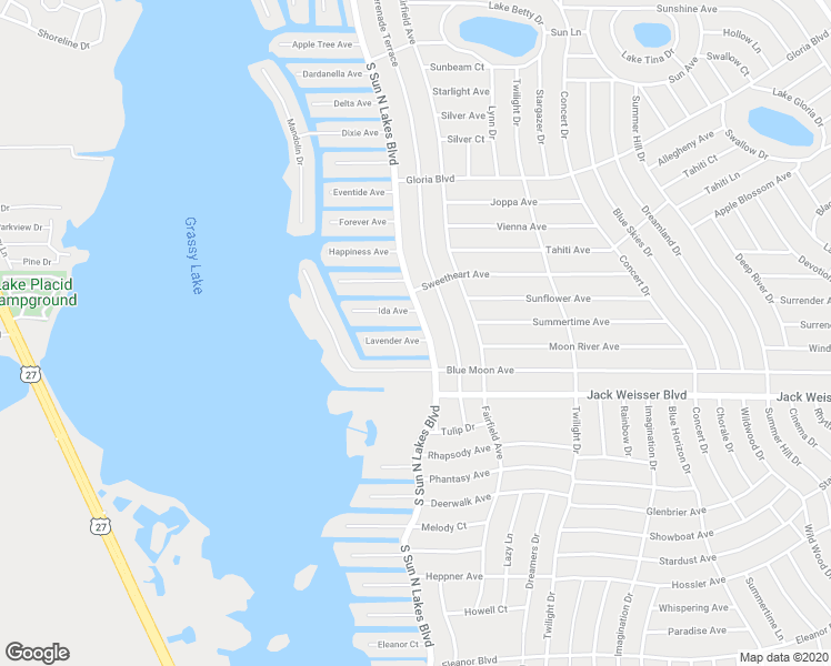 map of restaurants, bars, coffee shops, grocery stores, and more near 107 Lavender Avenue in Lake Placid