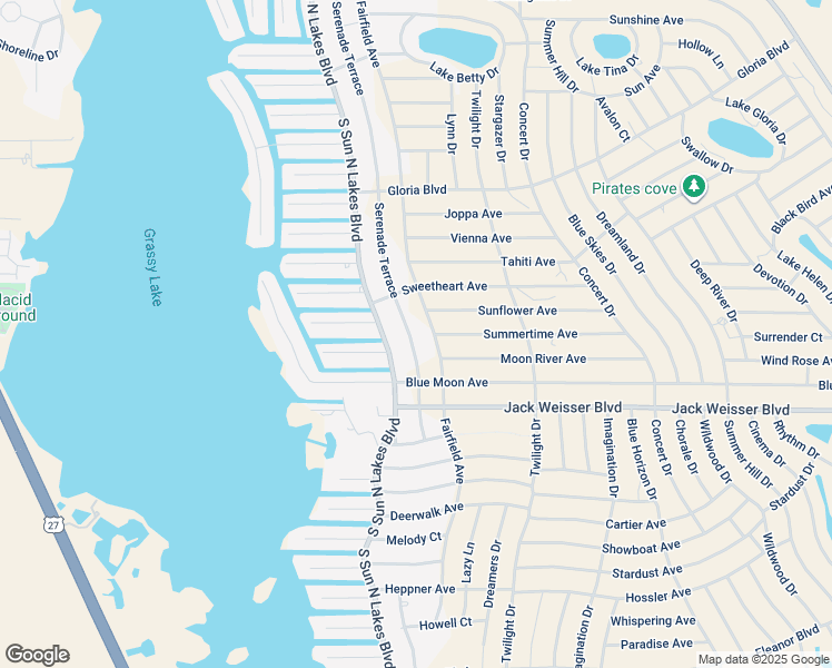 map of restaurants, bars, coffee shops, grocery stores, and more near 484 Serenade Terrace in Lake Placid
