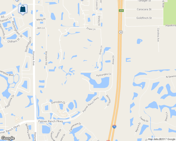 map of restaurants, bars, coffee shops, grocery stores, and more near 6612 Draw Lane in Sarasota