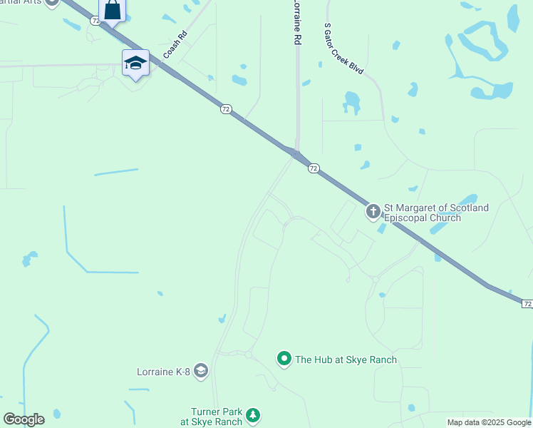 map of restaurants, bars, coffee shops, grocery stores, and more near Luna Lane in Sarasota