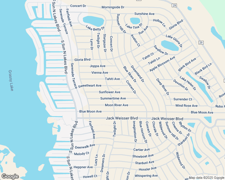map of restaurants, bars, coffee shops, grocery stores, and more near 304 Sunflower Avenue in Lake Placid