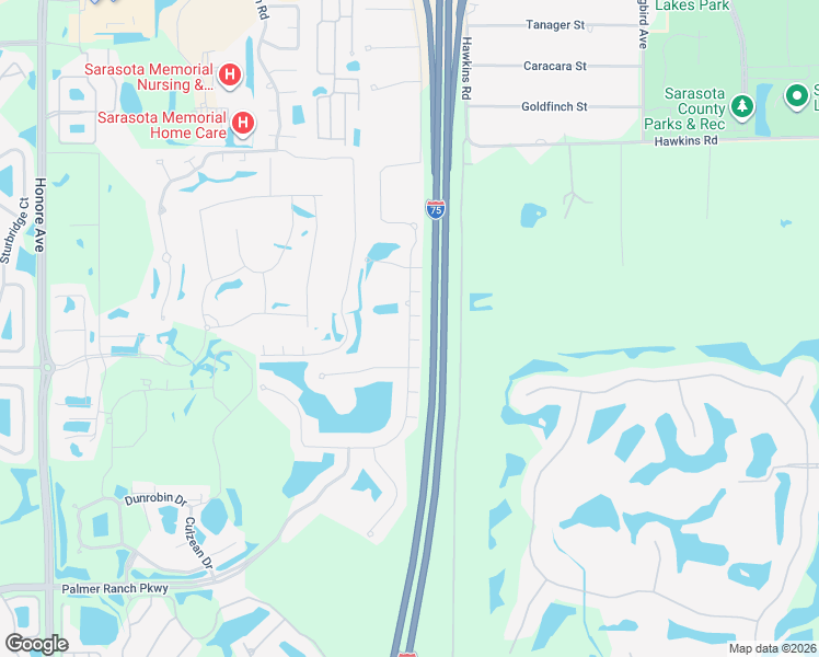 map of restaurants, bars, coffee shops, grocery stores, and more near 5945 Anise Drive in Sarasota