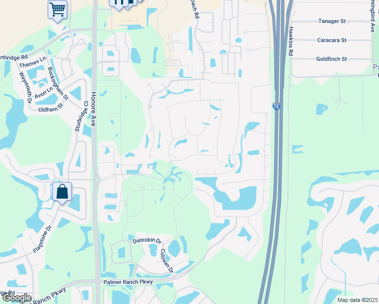 map of restaurants, bars, coffee shops, grocery stores, and more near 8721 Bay Meadow Dr in Sarasota