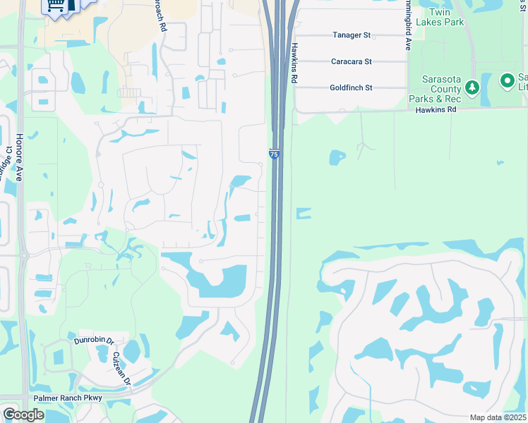 map of restaurants, bars, coffee shops, grocery stores, and more near 6117 Anise Drive in Sarasota