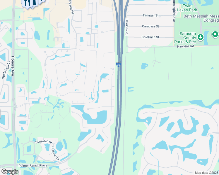 map of restaurants, bars, coffee shops, grocery stores, and more near 6117 Anise Drive in Sarasota