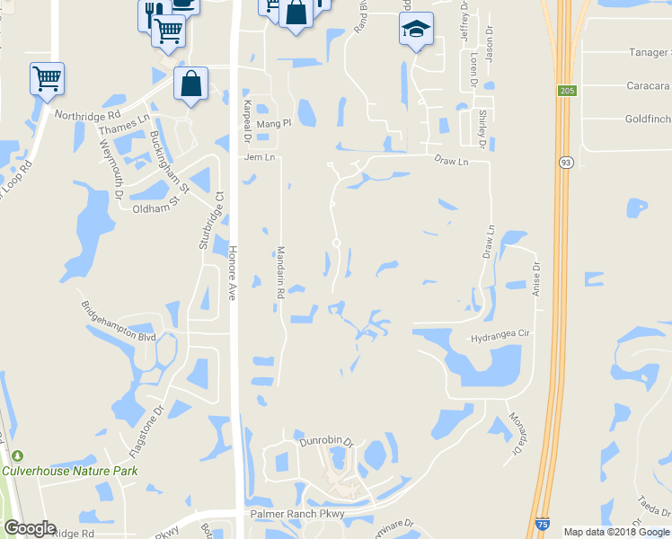 map of restaurants, bars, coffee shops, grocery stores, and more near 6837 Approach Road in Sarasota
