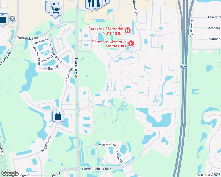 map of restaurants, bars, coffee shops, grocery stores, and more near 6837 Approach Road in Sarasota