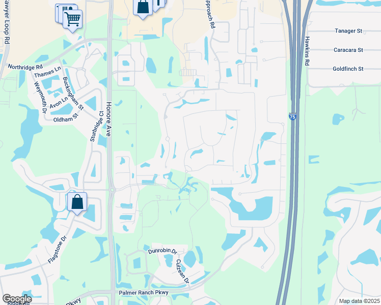 map of restaurants, bars, coffee shops, grocery stores, and more near 5601 Morning Sun Drive in Sarasota