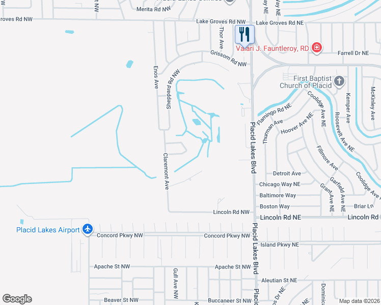 map of restaurants, bars, coffee shops, grocery stores, and more near 118 Gates Avenue in Lake Placid