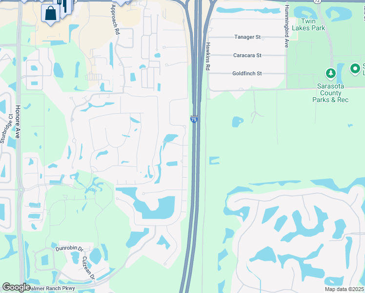 map of restaurants, bars, coffee shops, grocery stores, and more near 6117 Anise Drive in Sarasota