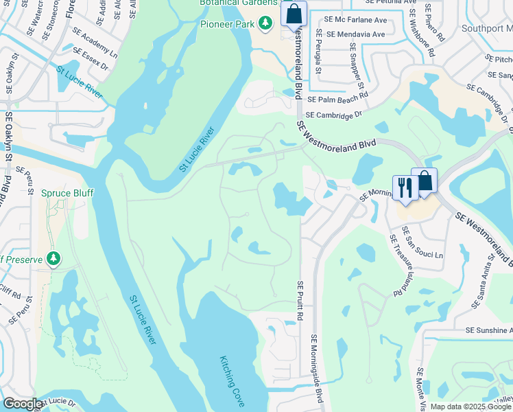 map of restaurants, bars, coffee shops, grocery stores, and more near 161 Southeast Via Sangro in Port St. Lucie