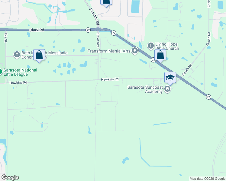 map of restaurants, bars, coffee shops, grocery stores, and more near in Sarasota