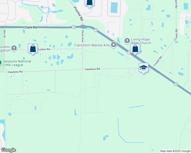 map of restaurants, bars, coffee shops, grocery stores, and more near in Sarasota