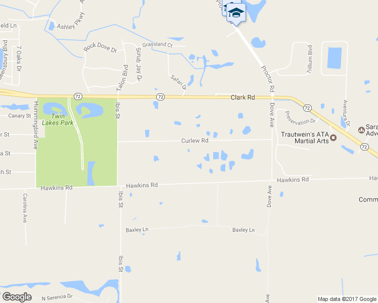 map of restaurants, bars, coffee shops, grocery stores, and more near 7166 Curlew Road in Sarasota
