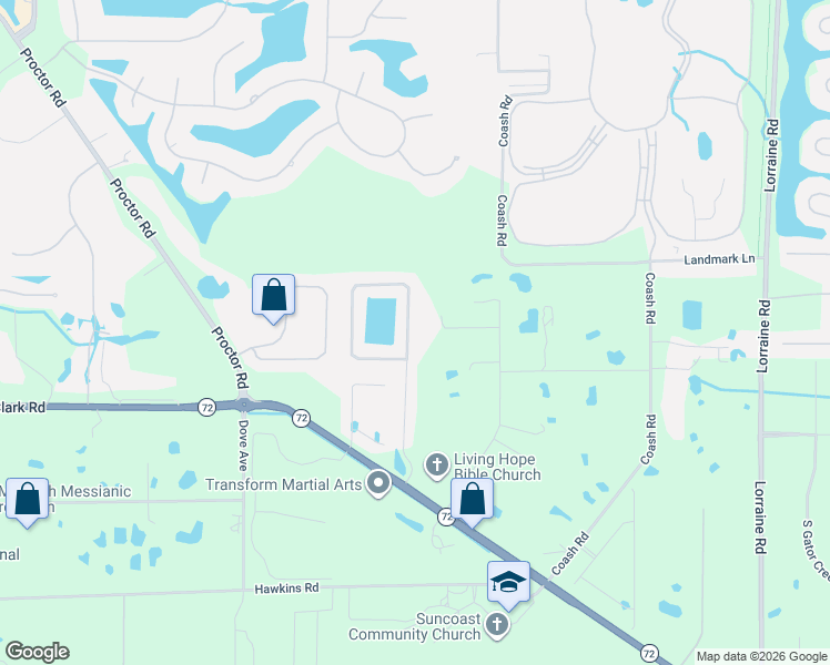 map of restaurants, bars, coffee shops, grocery stores, and more near 6265 Aventura Drive in Sarasota