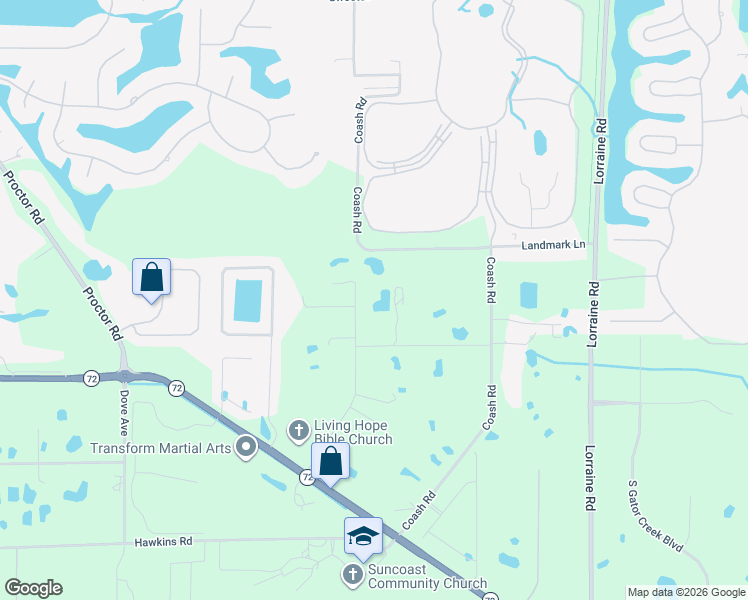 map of restaurants, bars, coffee shops, grocery stores, and more near 1301 Hialeah Road in Sarasota