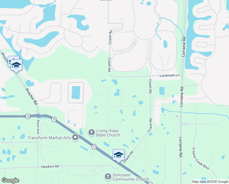 map of restaurants, bars, coffee shops, grocery stores, and more near 1301 Hialeah Road in Sarasota