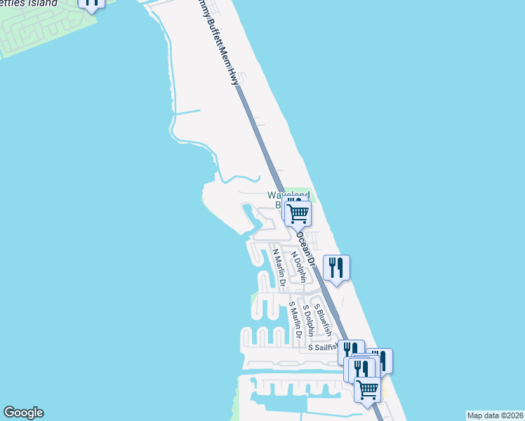 map of restaurants, bars, coffee shops, grocery stores, and more near 123 North Las Olas Drive in Jensen Beach