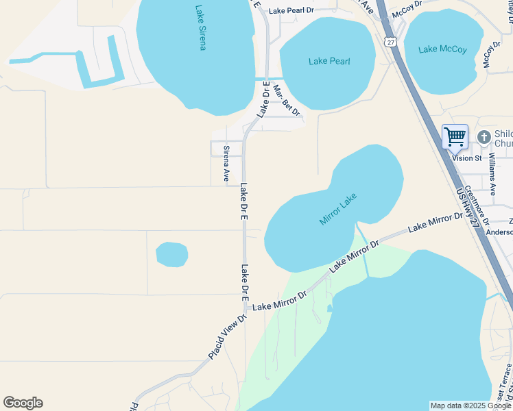 map of restaurants, bars, coffee shops, grocery stores, and more near 995 Lake Drive East in Lake Placid