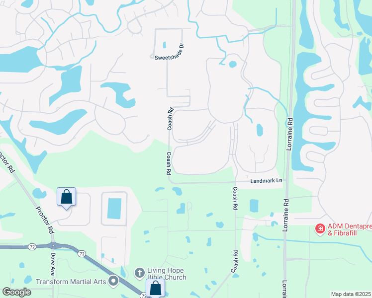 map of restaurants, bars, coffee shops, grocery stores, and more near 5320 Hyland Hills Avenue in Sarasota