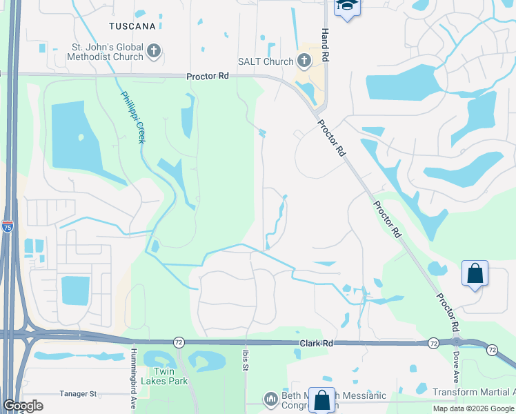 map of restaurants, bars, coffee shops, grocery stores, and more near 7147 Tamworth Parkway in Sarasota
