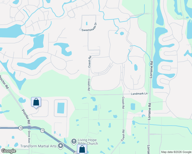 map of restaurants, bars, coffee shops, grocery stores, and more near 5320 Hyland Hills Avenue in Sarasota