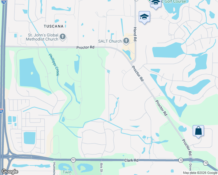 map of restaurants, bars, coffee shops, grocery stores, and more near 7147 Tamworth Parkway in Sarasota