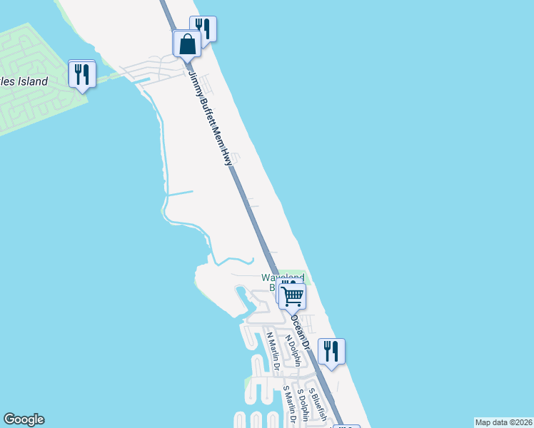 map of restaurants, bars, coffee shops, grocery stores, and more near 10102 South Ocean Drive in Jensen Beach