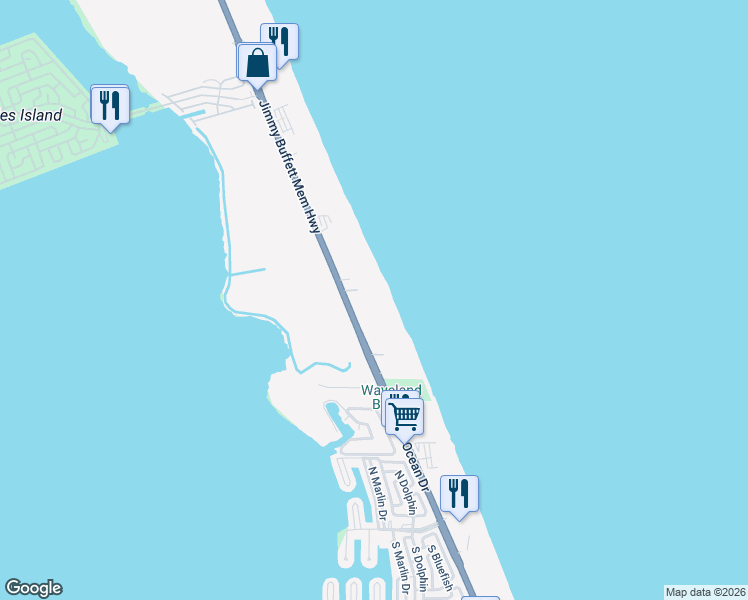 map of restaurants, bars, coffee shops, grocery stores, and more near 10102 South Ocean Drive in Jensen Beach