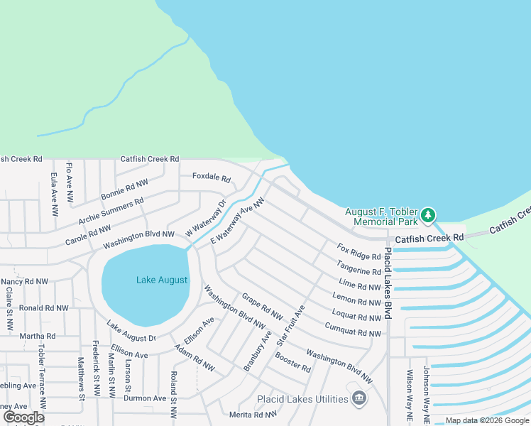 map of restaurants, bars, coffee shops, grocery stores, and more near 271 Tangerine Rd in Lake Placid