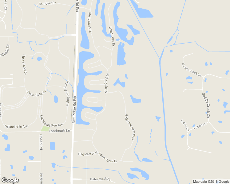 map of restaurants, bars, coffee shops, grocery stores, and more near 8400 Lone Eagle Way in Sarasota