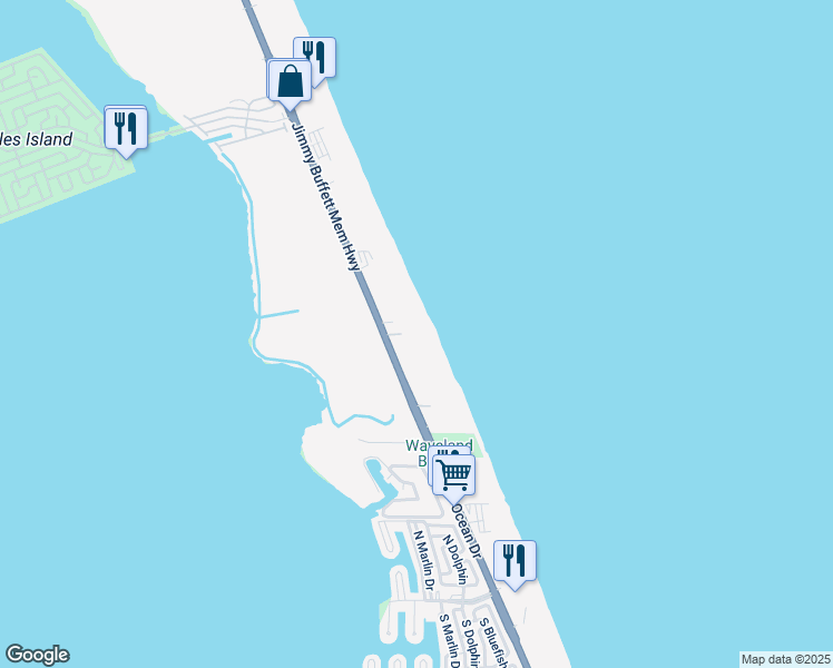 map of restaurants, bars, coffee shops, grocery stores, and more near 10102 South Ocean Drive in Jensen Beach
