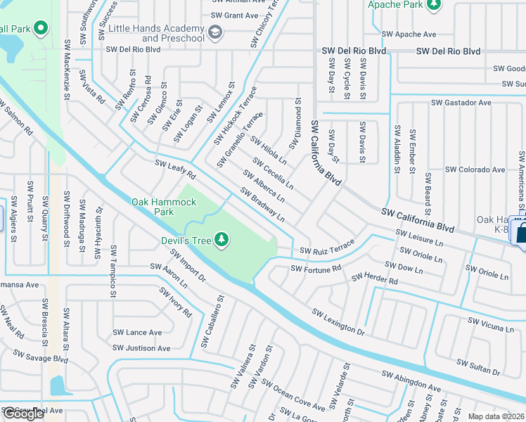 map of restaurants, bars, coffee shops, grocery stores, and more near 1801 Southwest Bradway Lane in Port St. Lucie