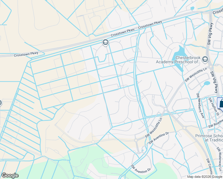 map of restaurants, bars, coffee shops, grocery stores, and more near 9840 Southwest Trumpet Tree Circle in Port St. Lucie