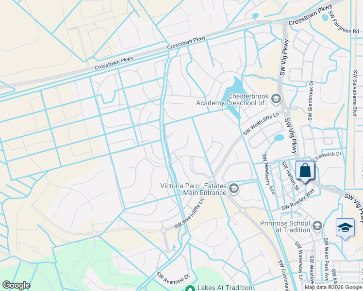 map of restaurants, bars, coffee shops, grocery stores, and more near 12103 Southwest Bayberry Avenue in Port St. Lucie
