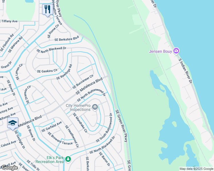 map of restaurants, bars, coffee shops, grocery stores, and more near 1834 Southeast North Blackwell Drive in Port St. Lucie